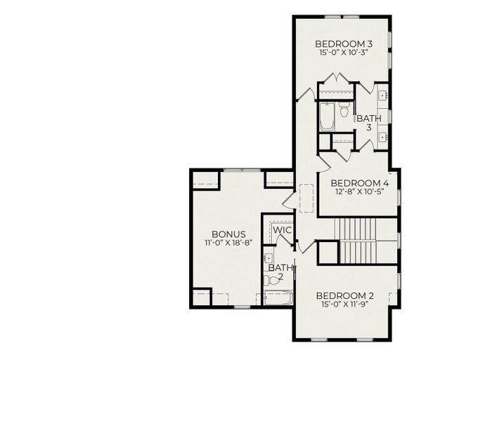 2D floor plan layout of this home in Charleston Proper, Charleston, SC (Image 4). 2D floor plan layout of this home in Charleston Proper, Charleston, SC (Image 4).