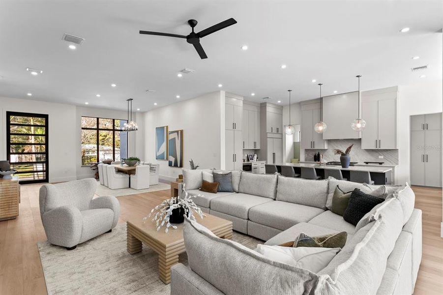 Furnished interior view inside a new home in , Tampa (Image 11). Furnished interior view inside a new home in , Tampa (Image 11).