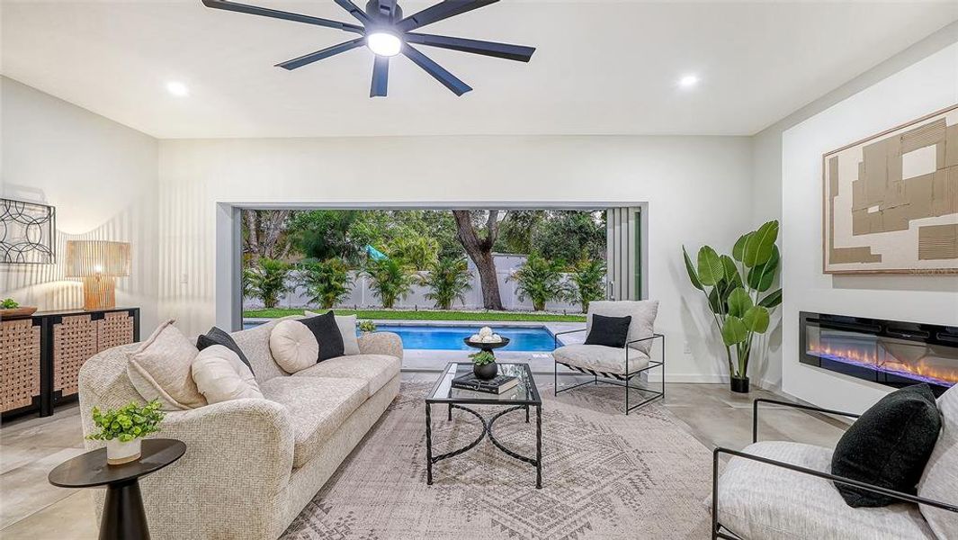 Furnished interior view inside a new home in , Sarasota (Image 19).