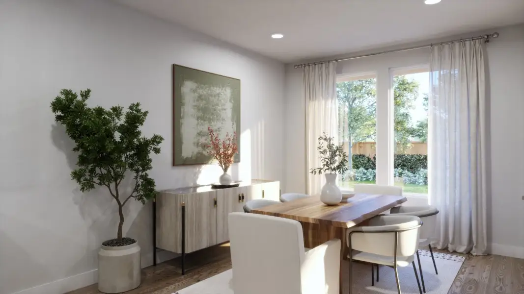 Furnished interior view inside a new home in Parkton Square, Kyle (Image 4).