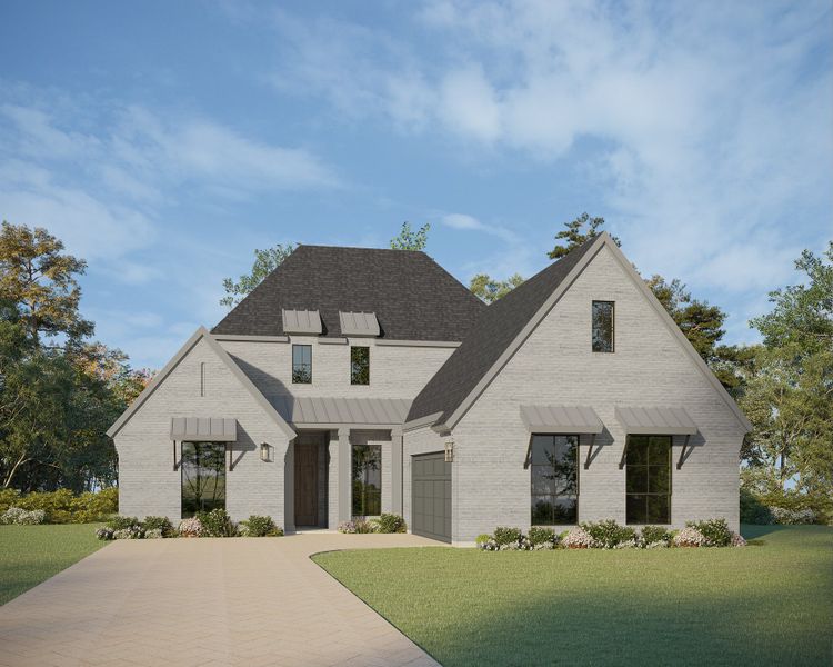 Plan 1642 Elevation C Rendering