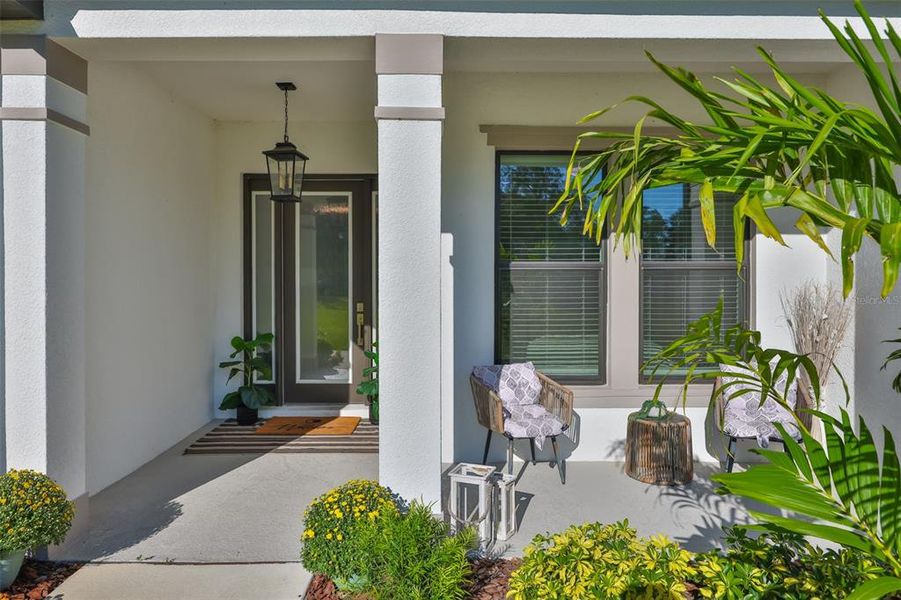 Exterior details and patio area of a home in Bella Terra, Hudson (Image 4).