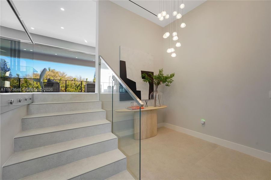 Furnished interior view inside a new home in , Key Biscayne (Image 5).