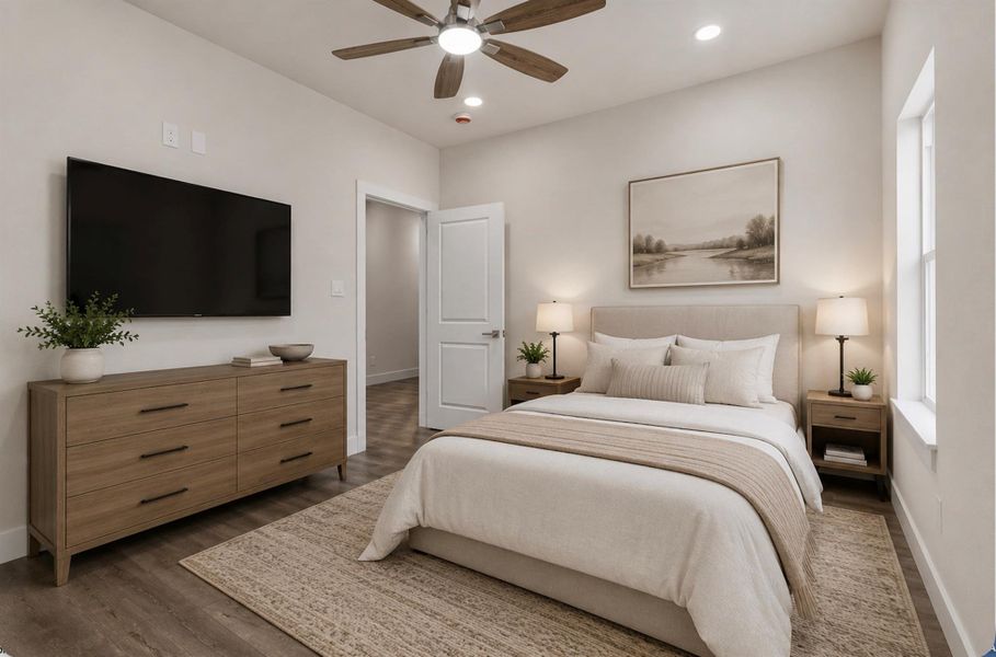 Furnished interior view inside a new home in , Houston (Image 11).