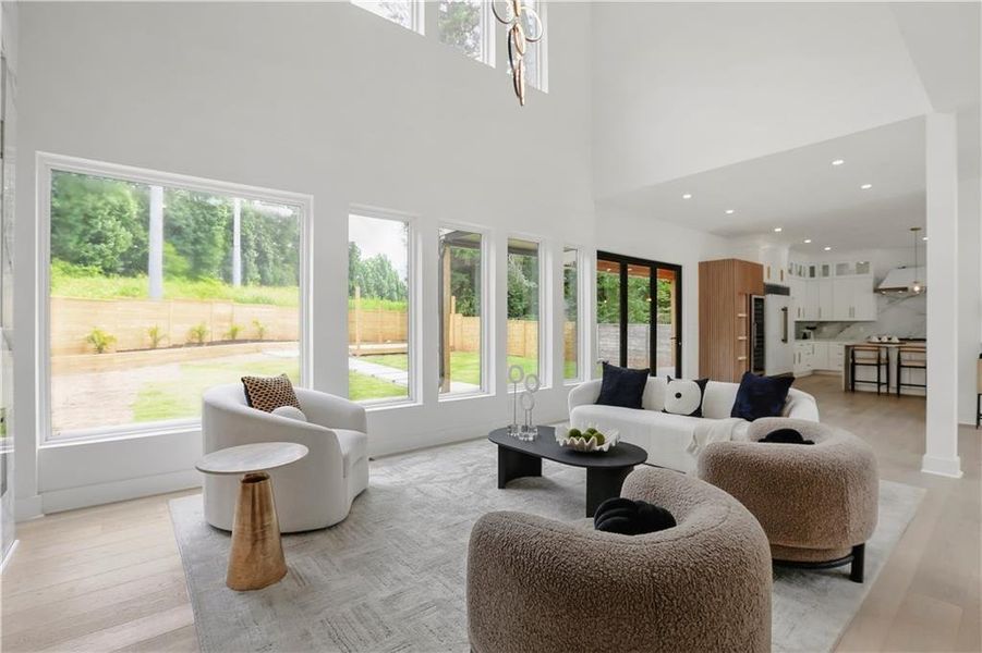 Furnished interior view inside a new home in , Atlanta (Image 16).