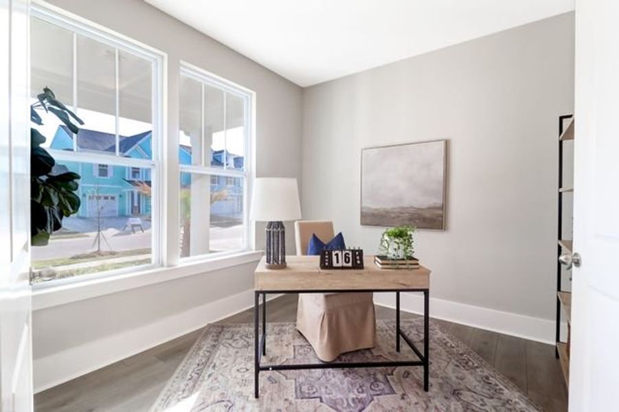 Representative furnished interior of a home built from the Inverness P by True Homes in Homecoming, Ravenel (Image 11).