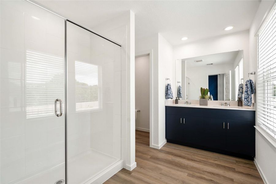 Furnished interior view inside a new home in Alaia Crossing, Houston (Image 25).