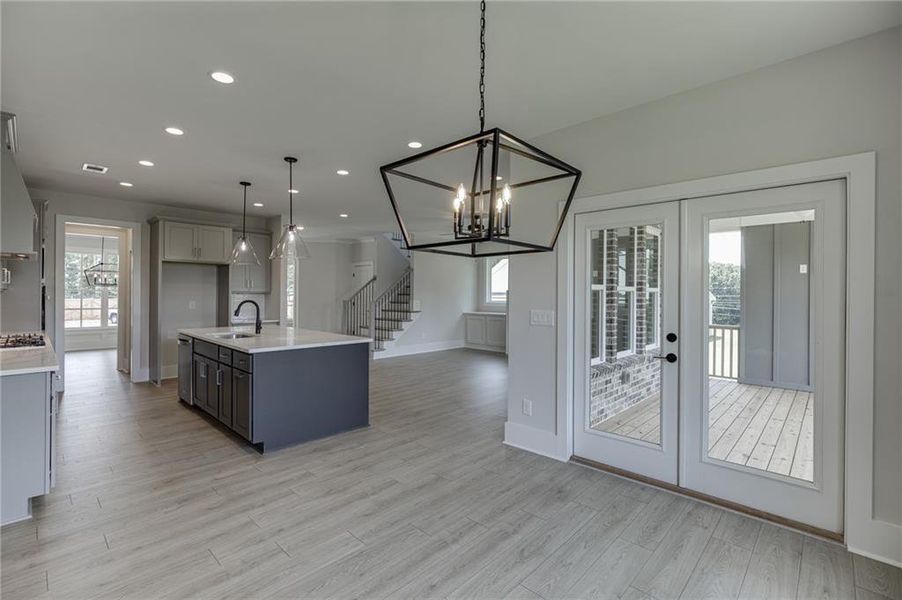 Furnished interior view inside a new home in , Buford (Image 18).