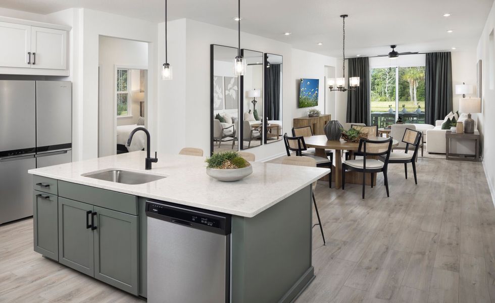 Representative furnished interior of a home built from the Valeria by Mattamy Homes in RiverTown, St. Johns (Image 6). Representative furnished interior of a home built from the Valeria by Mattamy Homes in RiverTown, St. Johns (Image 6).