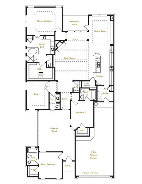 Bordeaux Floor Plan in Ranches at Creekside, Boerne | Sitterle Homes Bordeaux Floor Plan in Ranches at Creekside, Boerne | Sitterle Homes