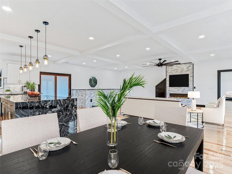 Furnished interior view inside a new home in , Mills River (Image 18).