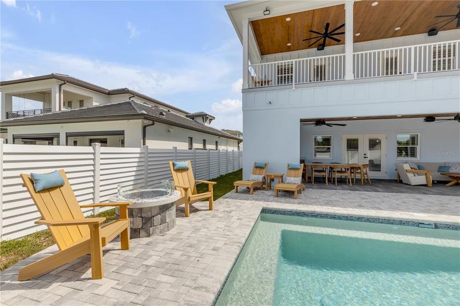 Exterior details and patio area of a home in , New Smyrna Beach (Image 35).