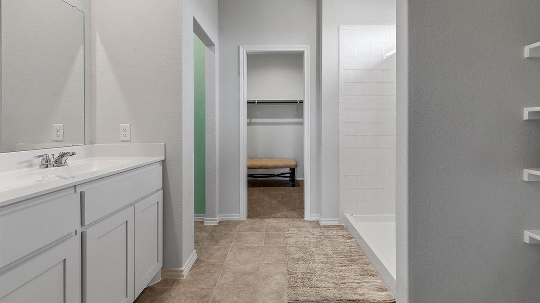 Furnished interior view inside a new home in Monarch at the Meadows, Ponder (Image 19).