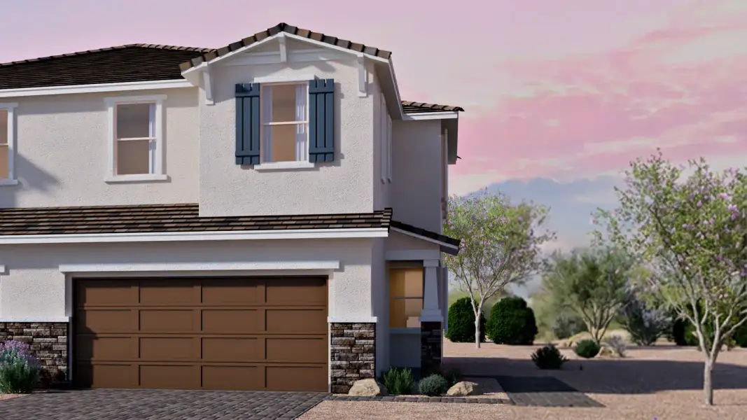 Representative exterior photo of a completed home built from the Hartford by D.R. Horton in Upper Canyon, Phoenix, AZ (Image 2). Representative exterior photo of a completed home built from the Hartford by D.R. Horton in Upper Canyon, Phoenix, AZ (Image 2).