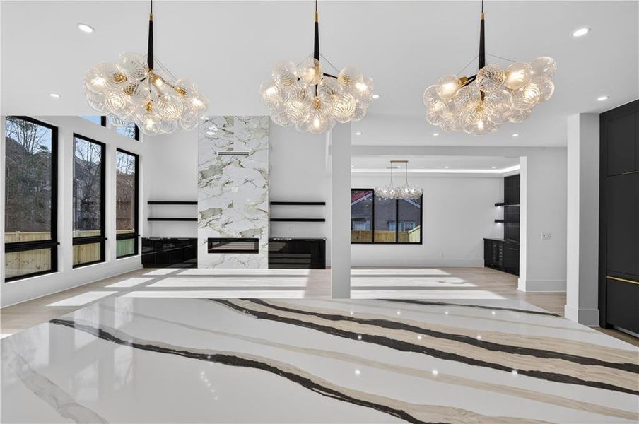 Furnished interior view inside a new home in , Atlanta (Image 39).