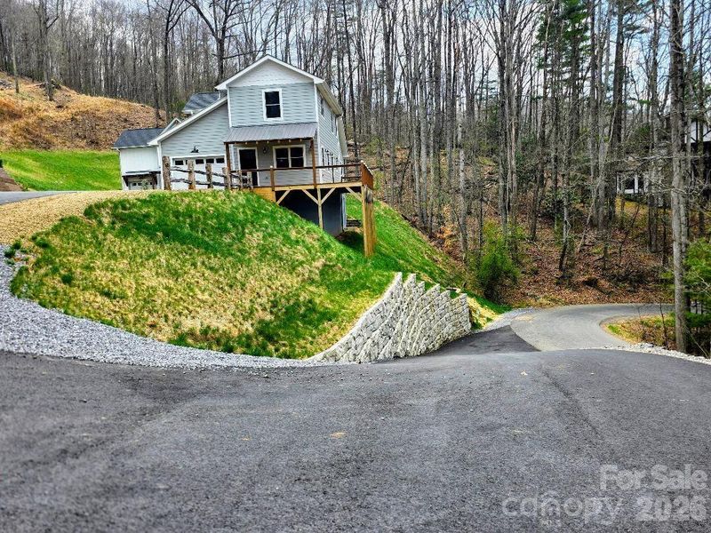 Looking down Saltbox Haven to Reservoir Road