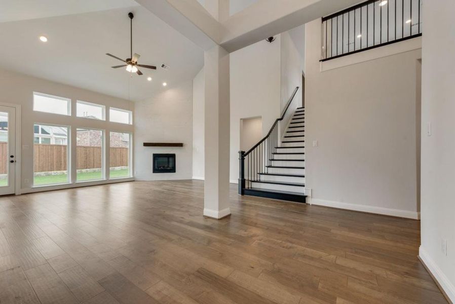 Representative unfurnished interior of a home built from the Brandonwood by Grand Homes in Edgewater, Fate (Image 15).