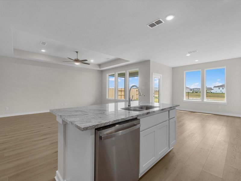 Furnished interior view inside a new home in Mason Woods, Cypress (Image 9).
