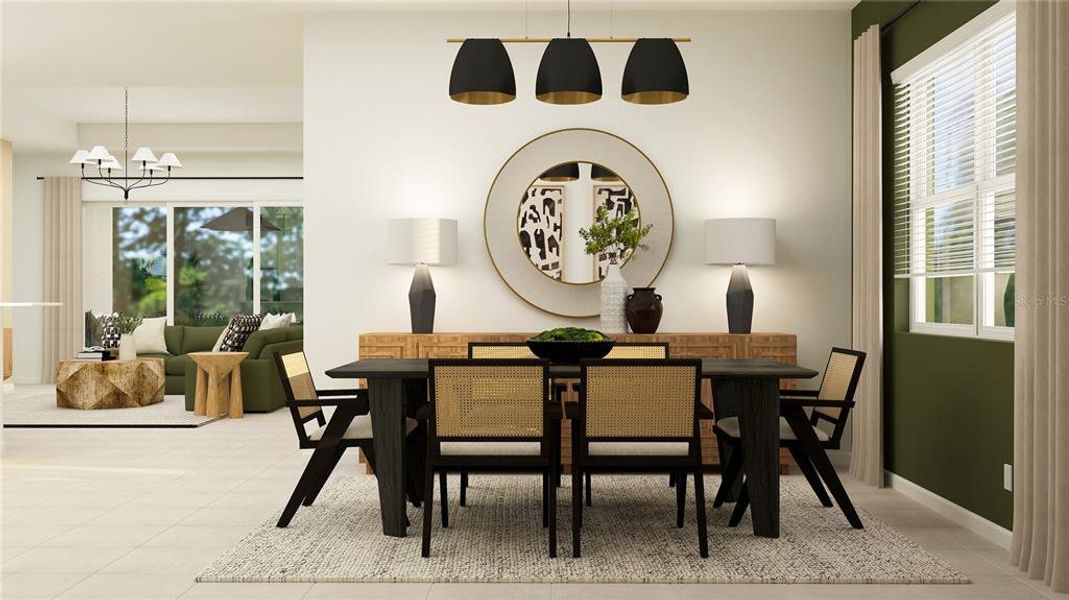 Furnished interior view inside a new home in Calusa Country Club, Lakewood Ranch (Image 3).