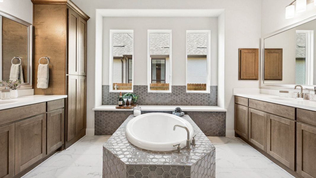 Representative furnished interior of a home built from the Dartmouth by Brightland Homes in Anna Ranch, Anna (Image 37).