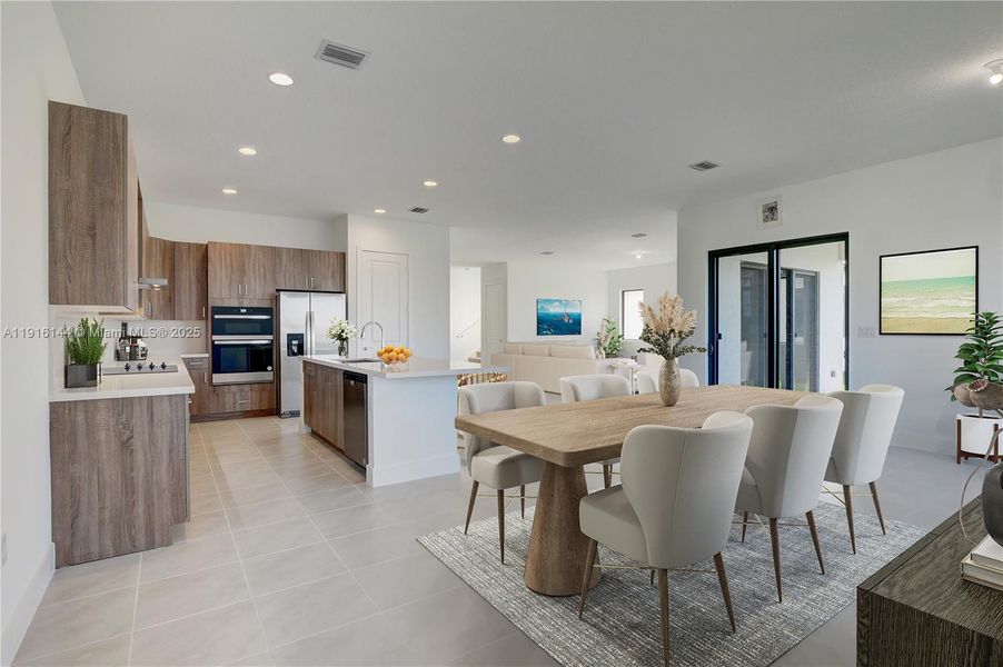Furnished interior view inside a new home in , Ave Maria (Image 9).