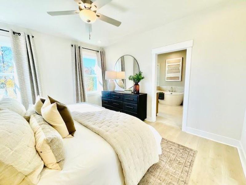 Furnished interior view inside a new home in Towne Village at Suwanee Dam, Sugar Hill (Image 23).