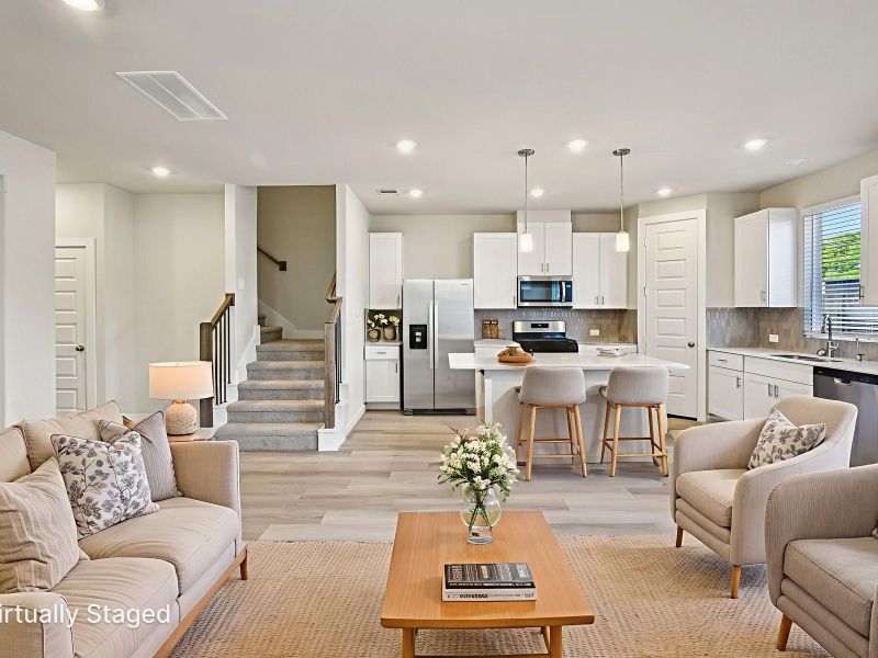 Furnished interior view inside a new home in Spring Brook Village - City Series, Houston (Image 12).