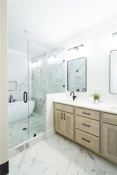 Furnished interior view inside a new home in , Atlanta (Image 10).