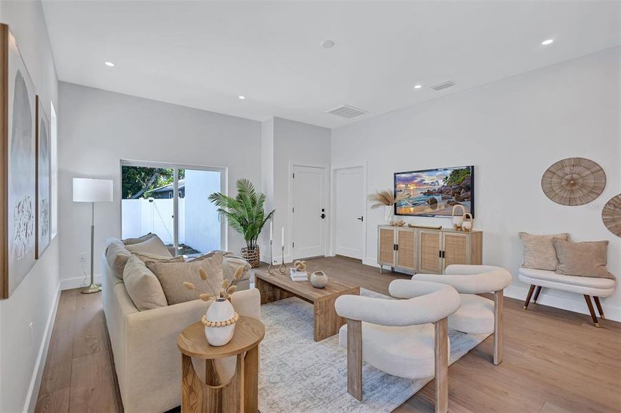 Furnished interior view inside a new home in , St. Petersburg (Image 4).