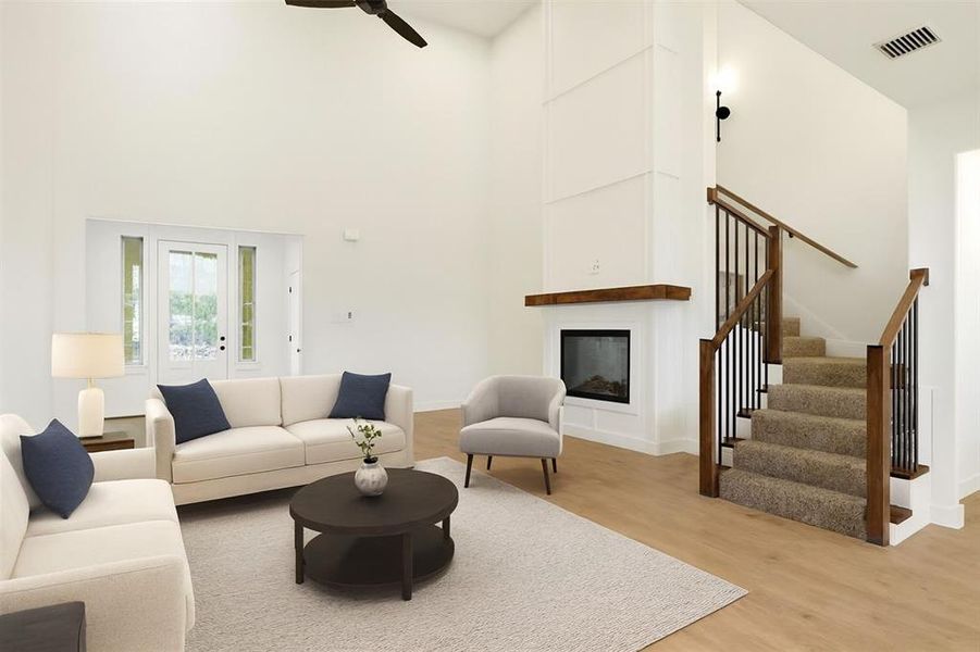 Furnished interior view inside a new home in Villas at Heritage Pointe, Weatherford (Image 7).