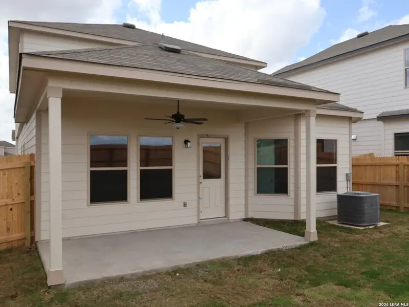 Exterior details and patio area of a home in Park Place, New Braunfels (Image 4).