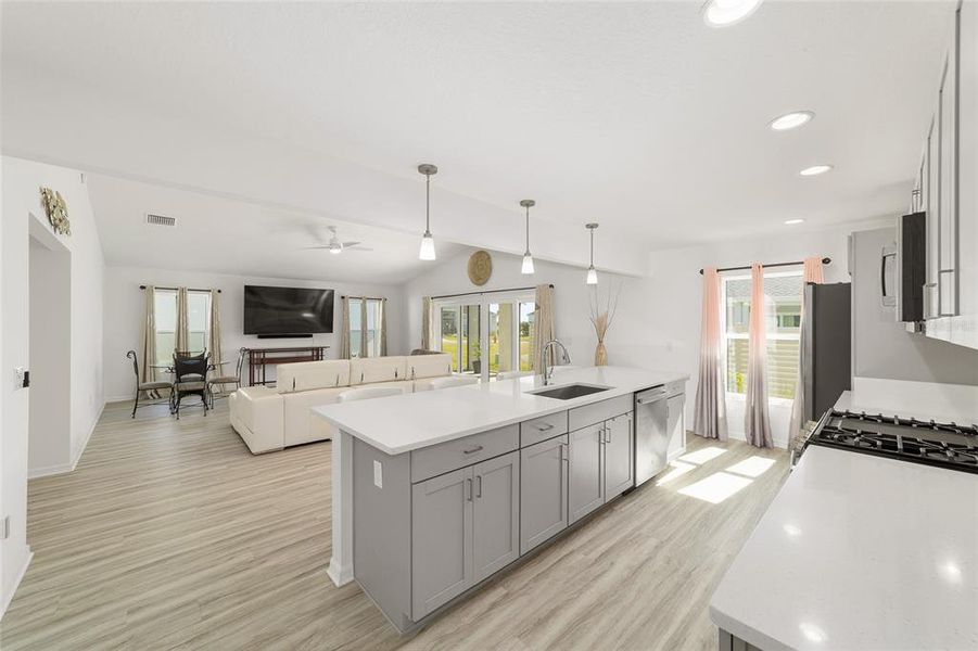 Furnished interior view inside a new home in , The Villages (Image 16).