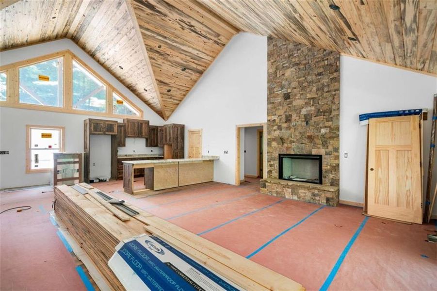 In-progress construction of a new home in , Ellijay, GA (Image 18).