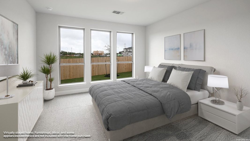 Furnished interior view inside a new home in The Parklands, Schertz (Image 10). Furnished interior view inside a new home in The Parklands, Schertz (Image 10).