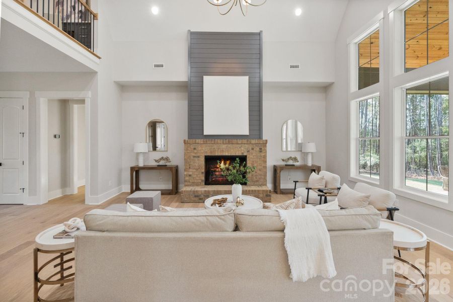 Furnished interior view inside a new home in , Clover (Image 13).