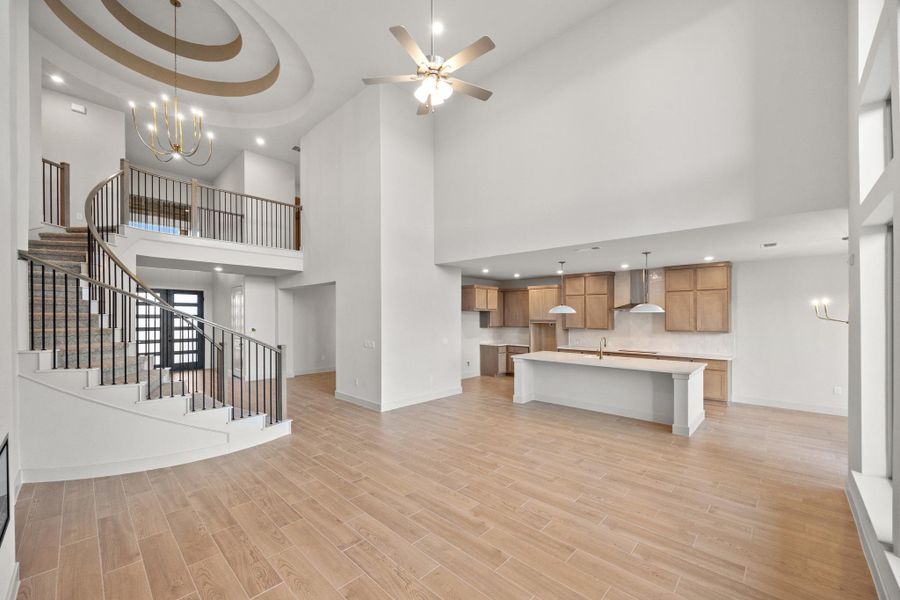 Furnished interior view inside a new home in Santa Rita Ranch, Liberty Hill (Image 13).