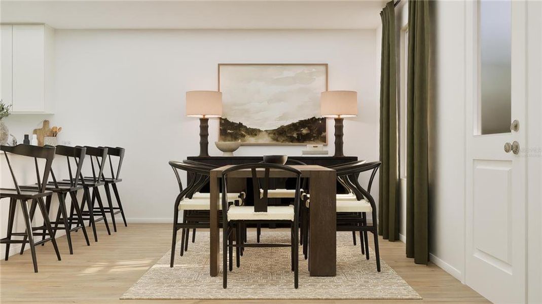 Furnished interior view inside a new home in Crosswinds, Haines City (Image 21).