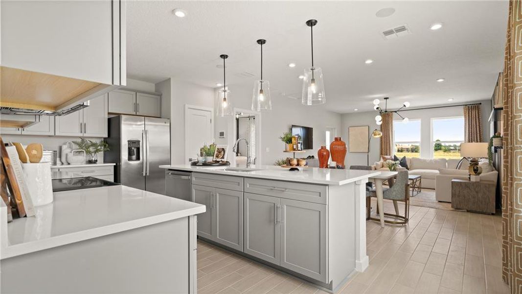 Furnished interior view inside a new home in , Lake Hamilton (Image 11).