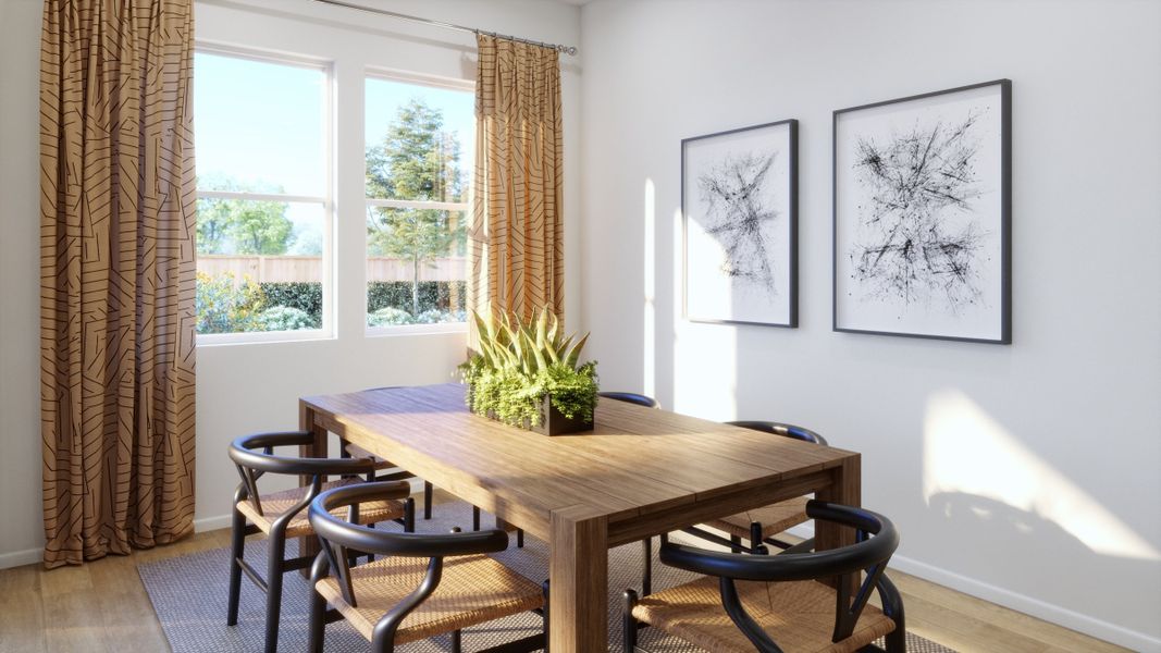 Furnished interior view inside a new home in The Estates Collection at Talon Pointe, Thornton (Image 4). Furnished interior view inside a new home in The Estates Collection at Talon Pointe, Thornton (Image 4).