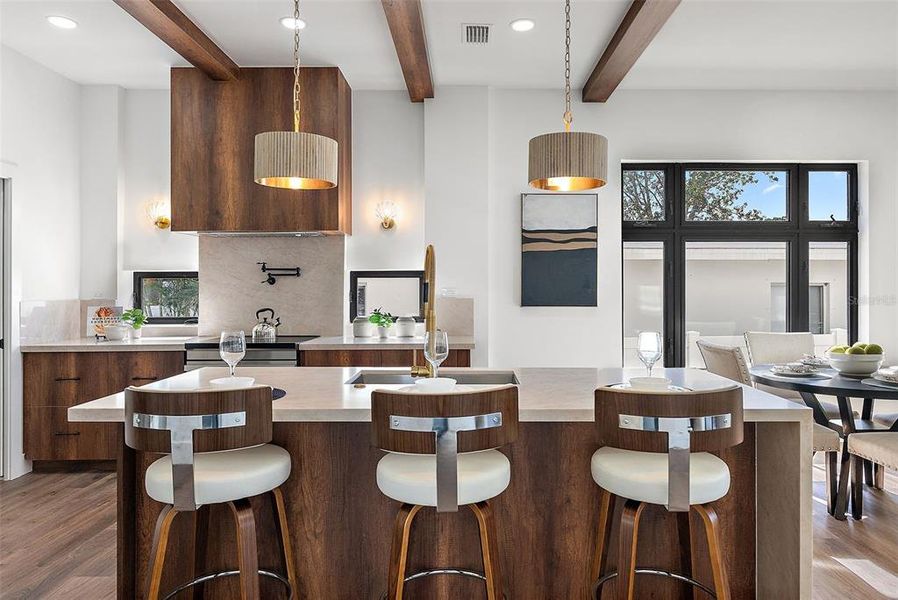 Furnished interior view inside a new home in , St. Petersburg (Image 6).