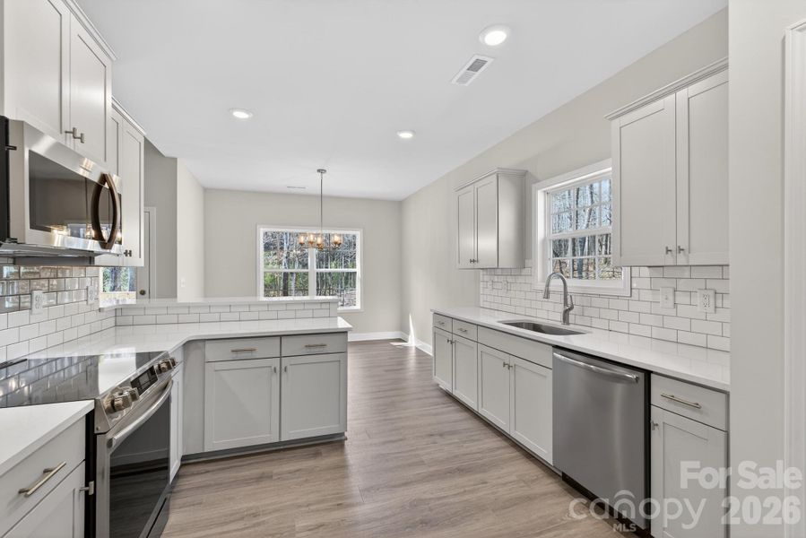 Furnished interior view inside a new home in Crystal Village, Albemarle (Image 6).
