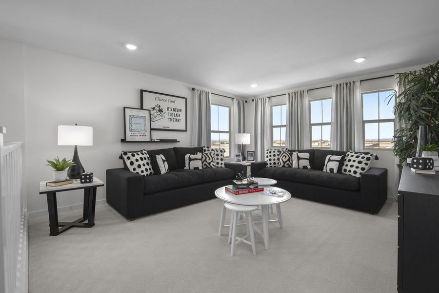 Representative furnished interior of a home built from the 2383 Modeled by KB Home in The Traditions at Teravalis, Buckeye (Image 7).