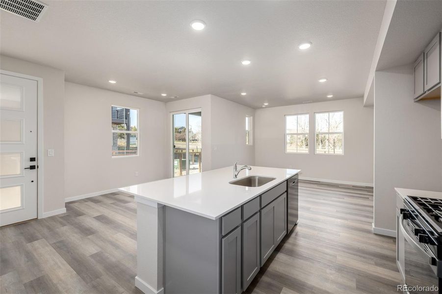 Furnished interior view inside a new home in , Thornton (Image 11).