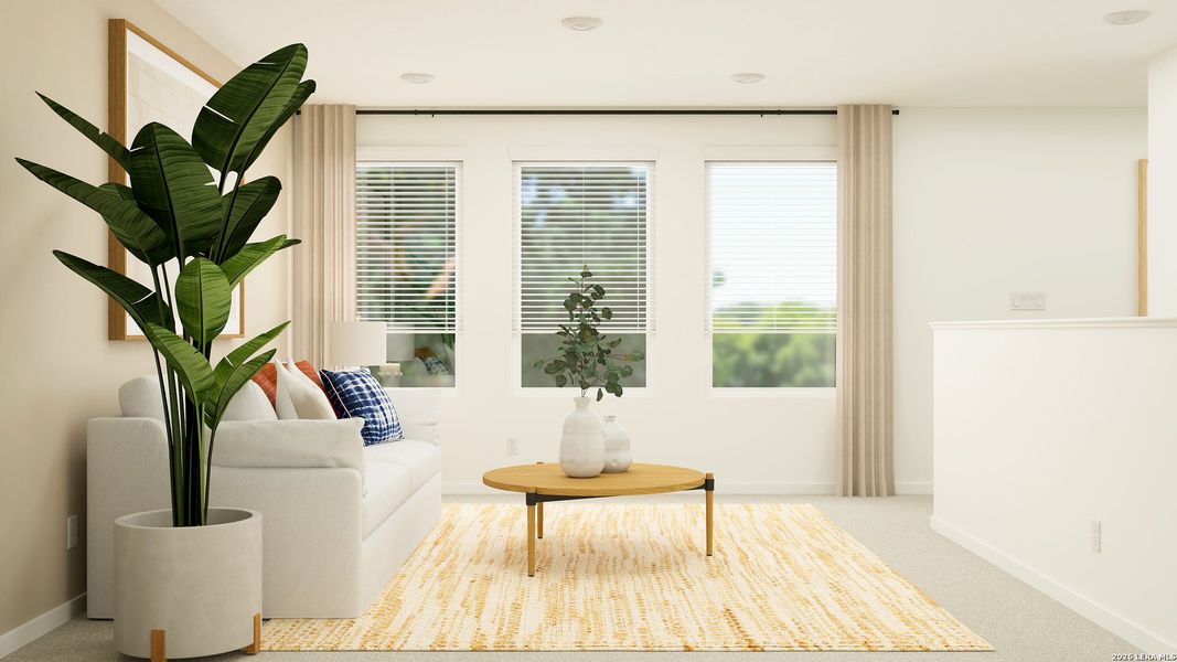 Furnished interior view inside a new home in Summerlin, San Antonio (Image 40).