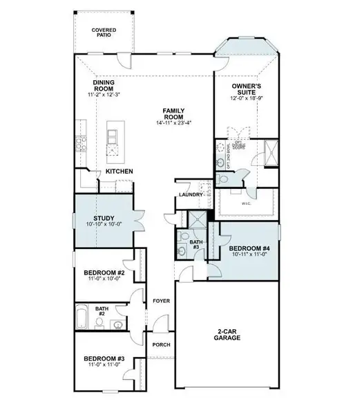 2D floor plan layout of this home in Sorella, Tomball, TX (Image 4). 2D floor plan layout of this home in Sorella, Tomball, TX (Image 4).