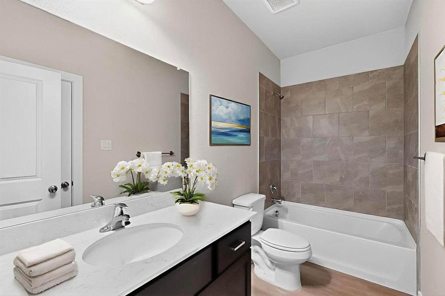 Furnished interior view inside a new home in Solterra Texas, Mesquite (Image 16).