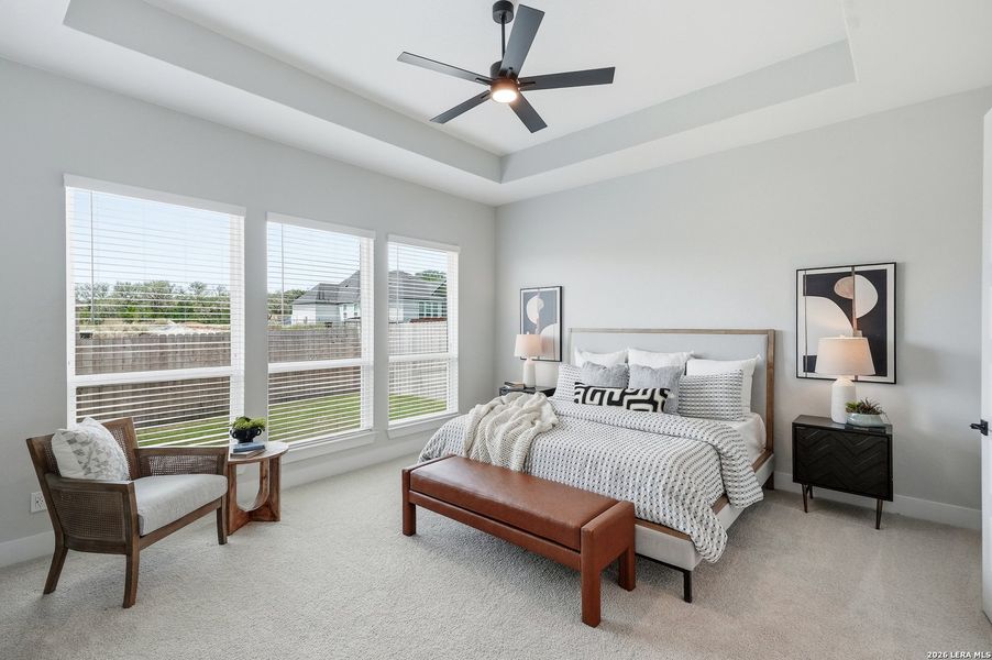 Furnished interior view inside a new home in Potranco Oaks 100's, Castroville (Image 16). Furnished interior view inside a new home in Potranco Oaks 100's, Castroville (Image 16).
