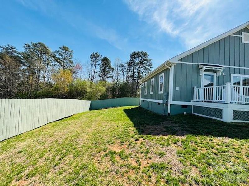 Exterior details and patio area of a home in , Ellenboro (Image 30).