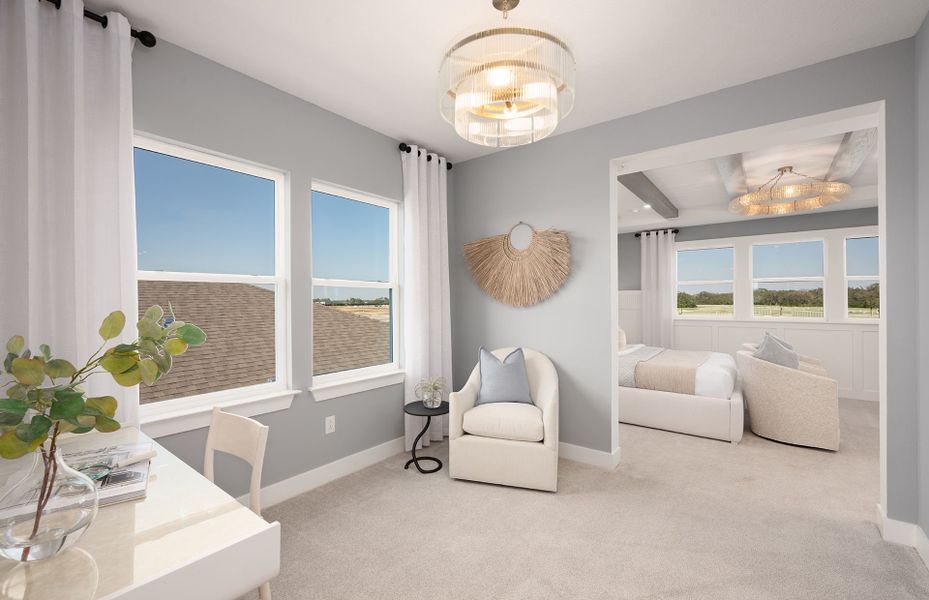 Representative furnished interior of a home built from the Roseland by Pulte Homes in Riversong, Parrish (Image 29).