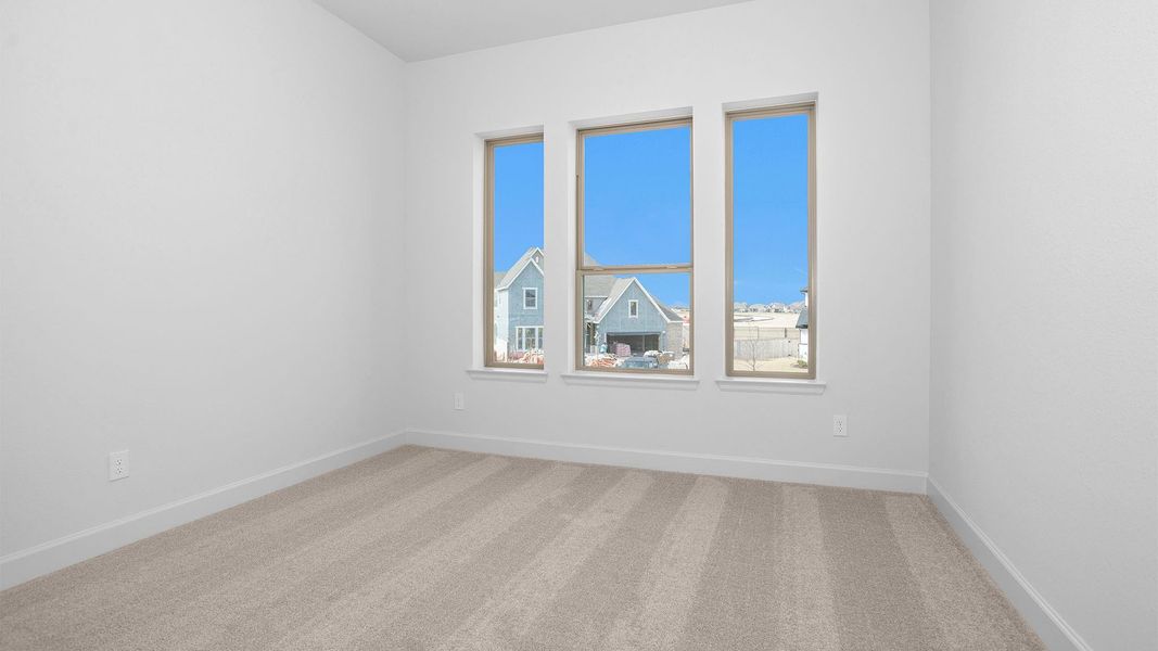 Spacious, unfurnished interior of a new home in Bridgeland, Cypress (Image 8).